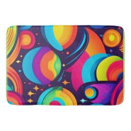 Ljusande Kosmisk Kalejdoskop Badrumsmatta