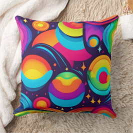 Ljusande Kosmisk Kalejdoskop Kudde