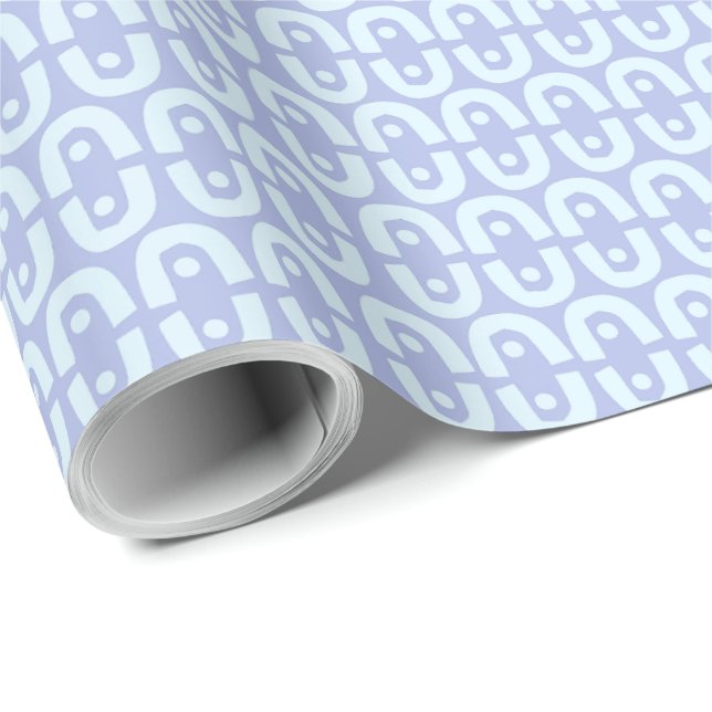 Ljusande modernt mönster med djärva färgformer presentpapper (Rullad Hörn)