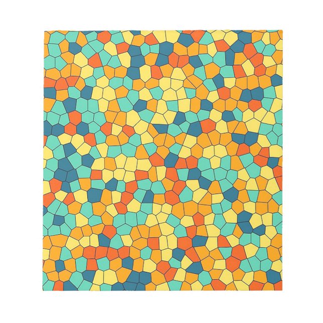 Ljusande mosaikmönster anteckningsblock (Framsida)