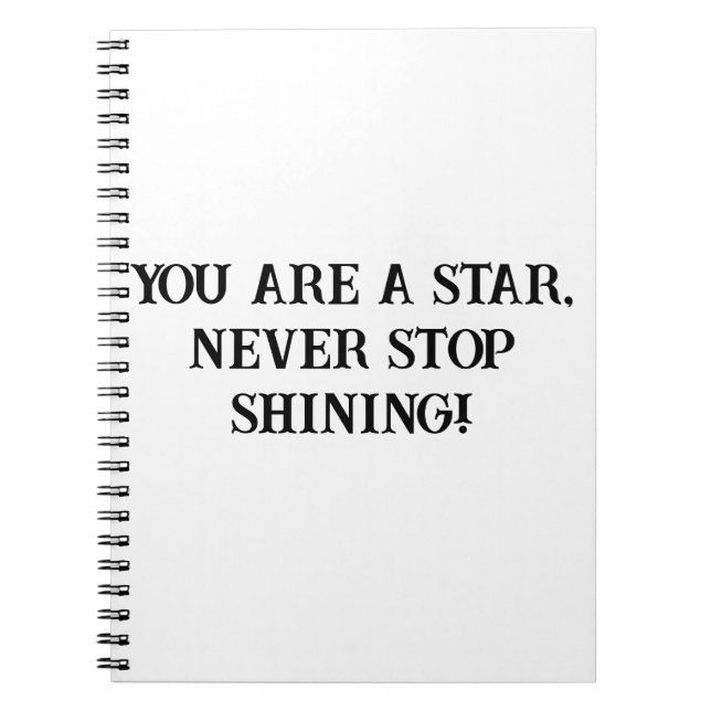 Ljusande motivationsanteckningsbok för barn anteckningsbok (Framsidan)