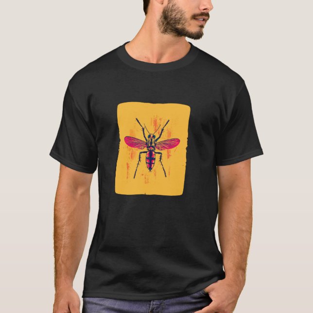 Ljusande myggkostym t shirt (Framsida)