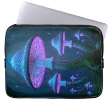 Ljusande Neo-Deco Bioluminescerande Natur Cyberpun