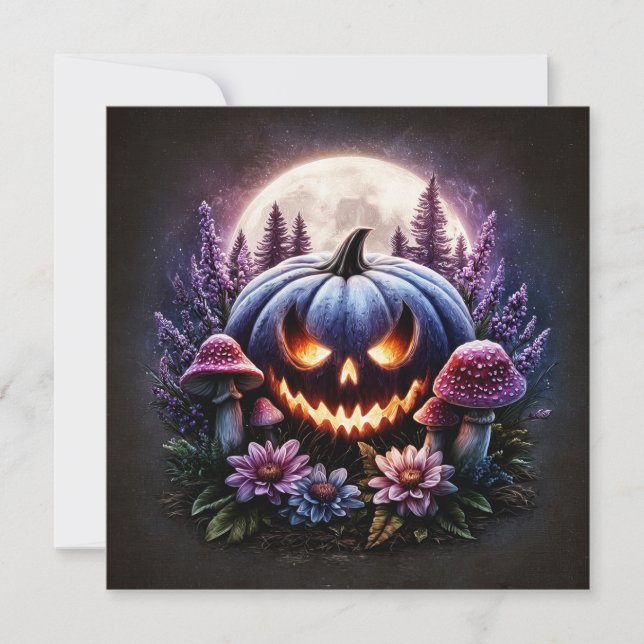 Ljusande pumpa kort (Framsida)