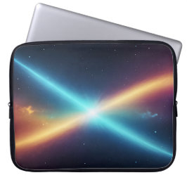 Ljusande Rymd Kosmiskt Ljus Abstrakt Sci-Fi Laptop Fodral