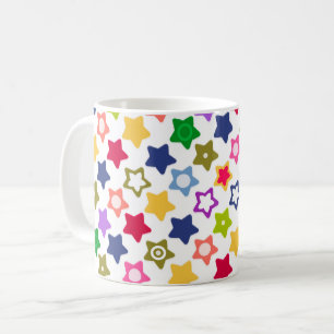 Ljusande stjärnor kaffemugg
