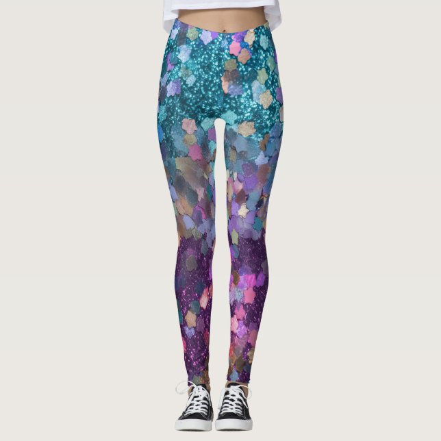 "Ljusande stjärnor"  Leggings (Framsida)