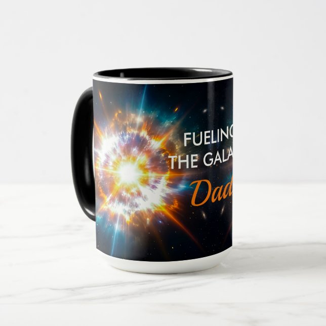 Ljusande Supernova Energi Kosmisk Rymdvetenskap Mugg (Framsida vänster)