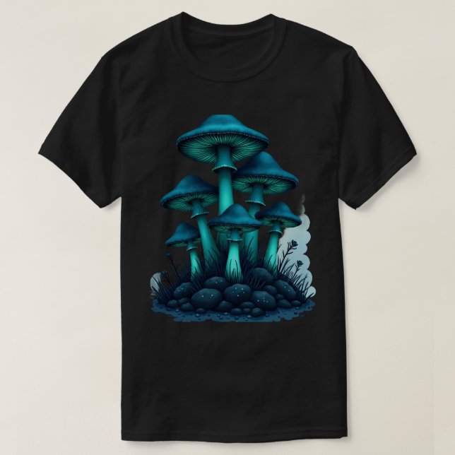 Ljusande svamp t shirt (Design framsida)