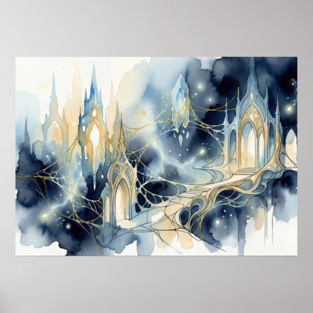 Ljusandningens katedral poster (Framsidan)