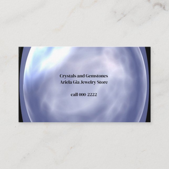 Ljusarbetare, Gemstone, Crystals, Shop, Jewelry Visitkort (Framsida)