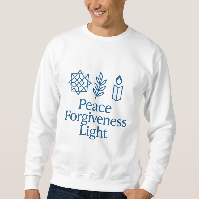 Ljusare Andlig Sweat Shirt Long Lång Ärmad Tröja (Framsida)