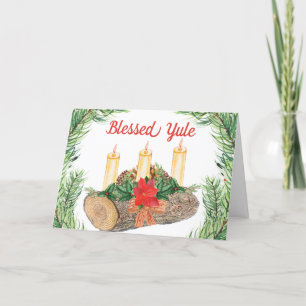 Ljusare bläddringsruta för Yule Pagan Wicca Helgkort