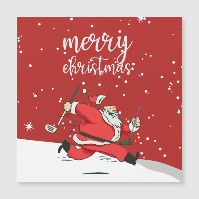 Ljusare Jultomten-golfgåva till God jul (Framsida)