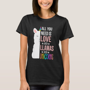 Ljusare Kärlek behöver bara Kärlek Llama T Shirt