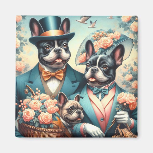 Ljusare målning av Fransk med Vintage Magnet (Framsidan)