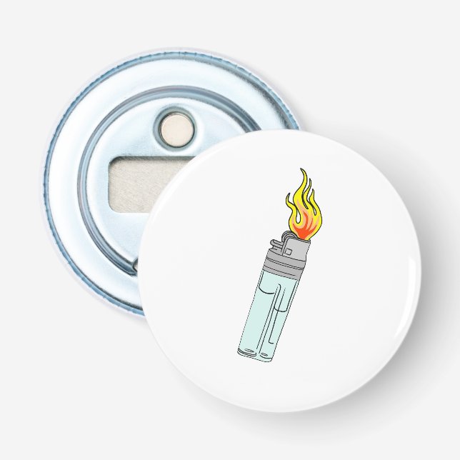 Ljusare och flammdesign flasköppnare (Framsidan)