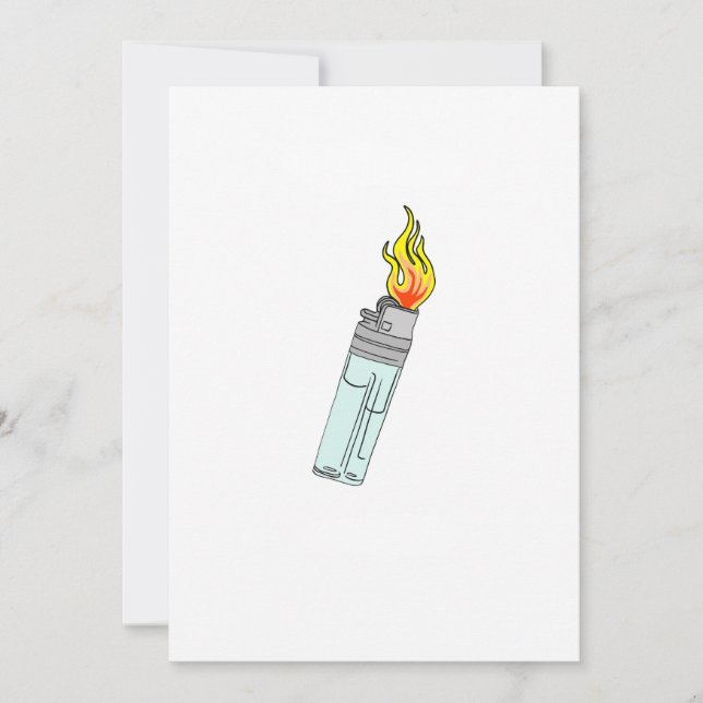 Ljusare och flammdesign inbjudningar (Framsida)