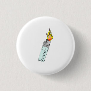 Ljusare och flammdesign knapp