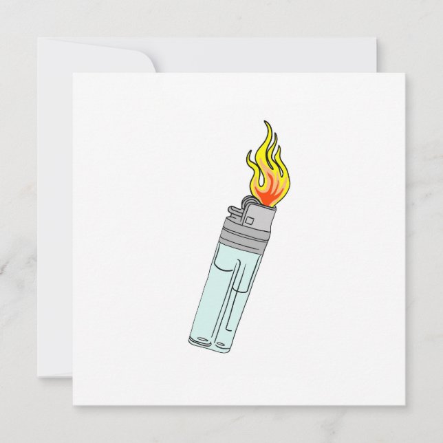 Ljusare och flammdesign kort (Framsida)