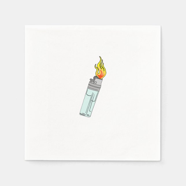 Ljusare och flammdesign pappersservett (Framsidan)