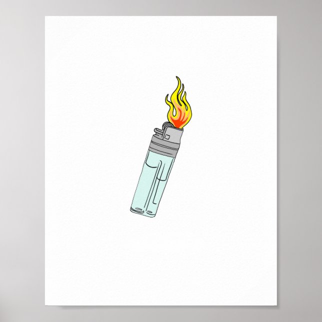 Ljusare och flammdesign poster (Framsidan)
