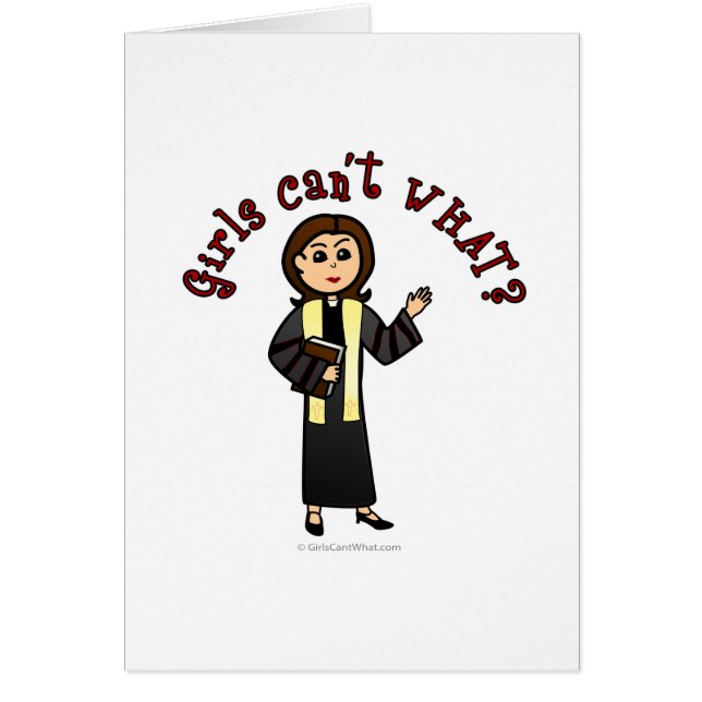 Ljusare predikant hälsningskort (Framsidan)