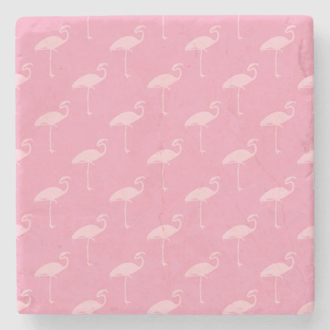 Ljusare rosa Flamingo Tropical Flamingos Stenunderlägg (Framsidan)