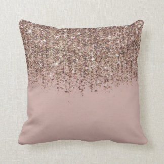 Ljusare rosa Glitter färglöst dekorativ sekvensrör Kudde