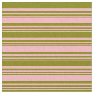 Ljusare rosa och Grönt Linjer/Rand Mönster Tyg