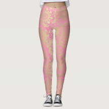 Ljusare rosa och Guld Mandala Mönster