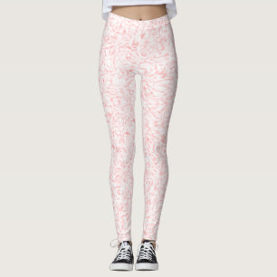 Ljusare rosa virvelformar leggings