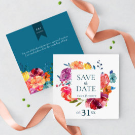 Ljusare sommarfärgad Bröllop "Save the Date" Inbjudningar