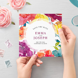 Ljusare sommarfärgad Bröllop "Save the Date" Inbjudningar