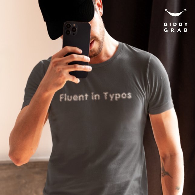 Ljusare teckencitatfluent i Typos T Shirt (Skapare uppladdad)
