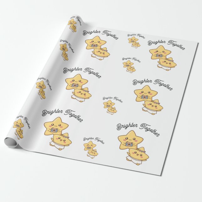 Ljusare tillsammans – Inpackningspapper Presentpapper (Utrullad)