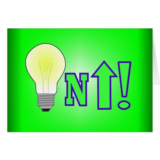 Ljusare upp! hälsningskort (Framsidan Horizontal)