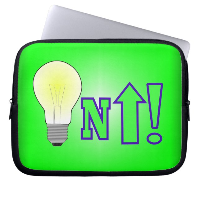 Ljusare upp! laptop fodral (Framsidan)