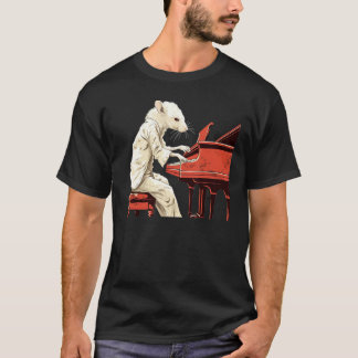 Ljusare vit Råtta kärlek Piano Costume for Boys an T Shirt