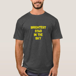 Ljusaste stjärnan i himlen Herrgrafisk t-shirt