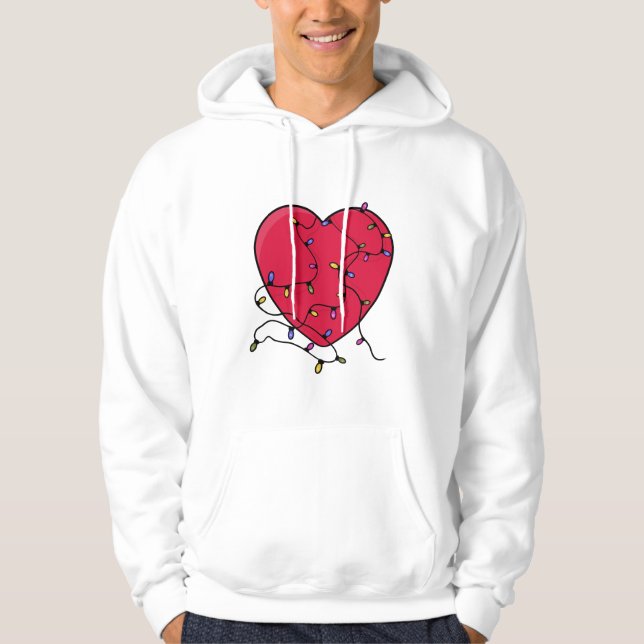 Ljusat hjärta hoodie (Framsida)