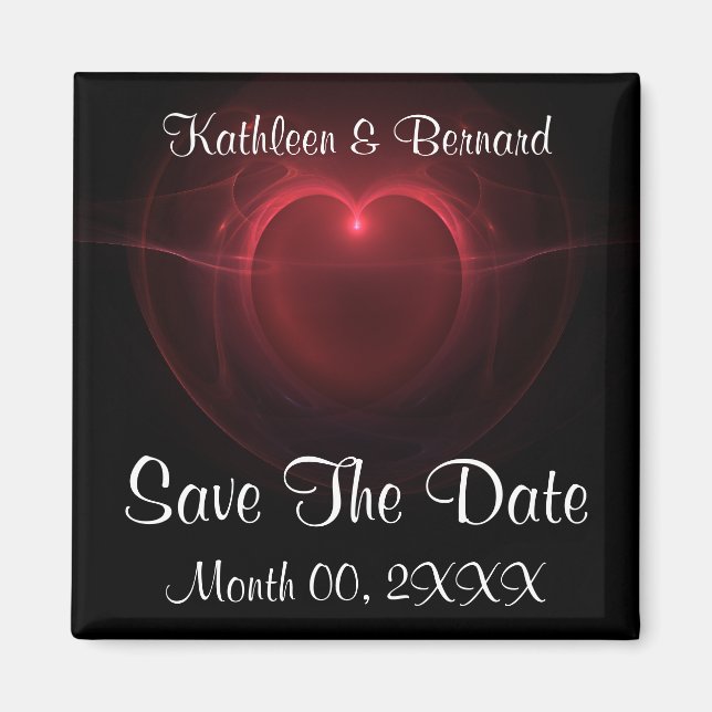 Ljusat hjärta magnet (Framsidan)