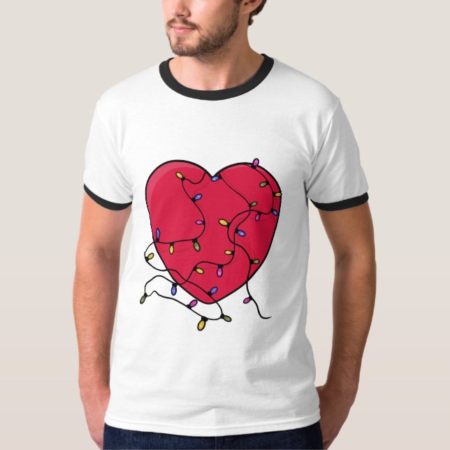 Ljusat hjärta t shirt (Framsida)