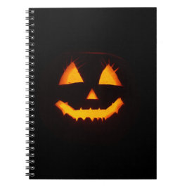 Ljusat Jack o lantern Anteckningsbok