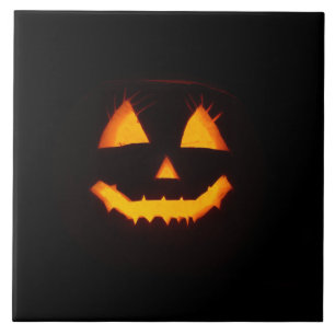 Ljusat Jack o lantern Kakelplatta