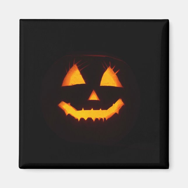 Ljusat Jack o lantern Magnet (Framsidan)
