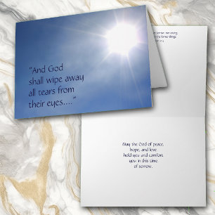 Ljusavslöjande 21 Sympathy Card Kort