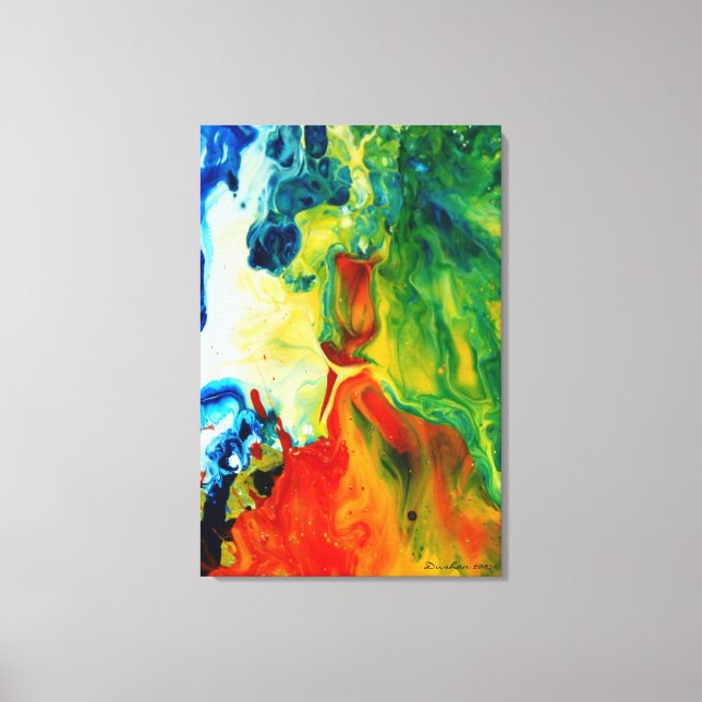 Ljusbåge 2 Abstrakt liggande Canvastryck (Framsida)