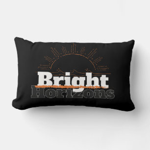 Ljusbåge med enkla ljusvågräta staplar lumbarkudde