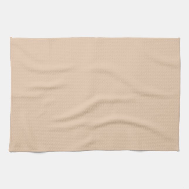 Ljusbeige enfärgad färg kökshandduk (Horisontell)